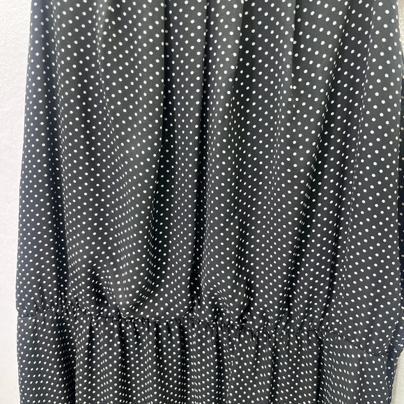 Maurices polka Dot Dress Womens 1 Plus Size Stretch Cute Flowy Summer 1885 - Picture 2 of 8